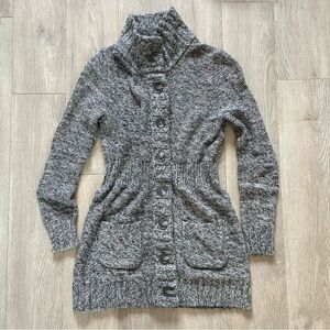 Merona Charcoal Button-Up Cardigan